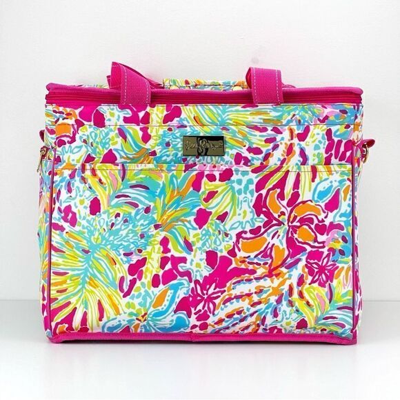 Lilly Pulitzer Insulated Beach Cooler Spot Ya Pink Colorway - Picture 1 of 10